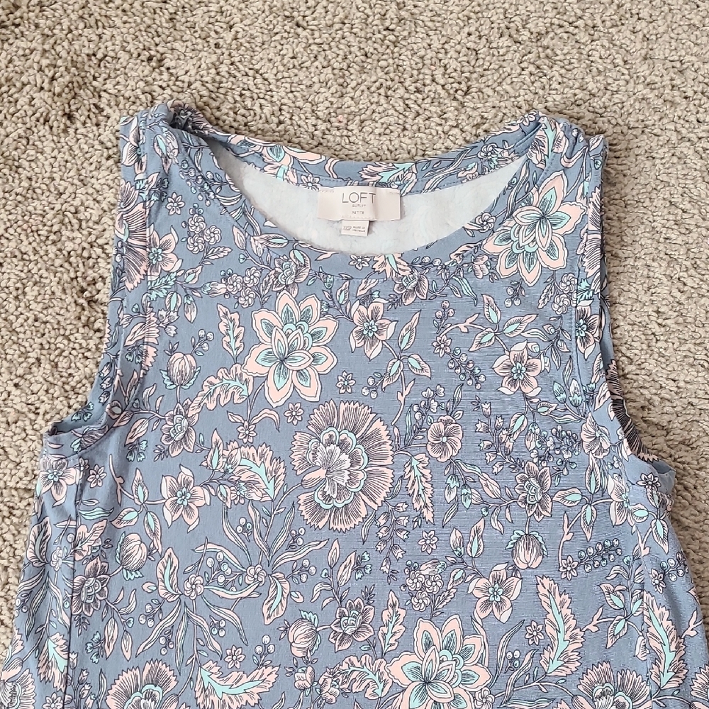LOFT Floral Swing Dress - Picture 3 of 10